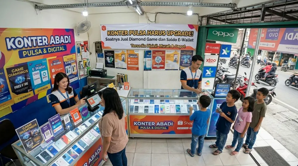 Konter Pulsa Harus Upgrade! Saatnya Jual Diamond Game dan Saldo E-Wallet